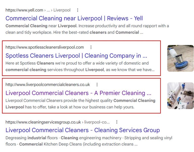 Liverpool Commercial Cleaners Brightvue site Design